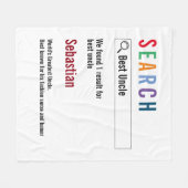 Novelty Internet Search Result Personalized Fleecedecke (Vorderseite (Horizontal))