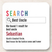 Novelty Internet Search Result Personalized Getränkeuntersetzer (Vorderseite)