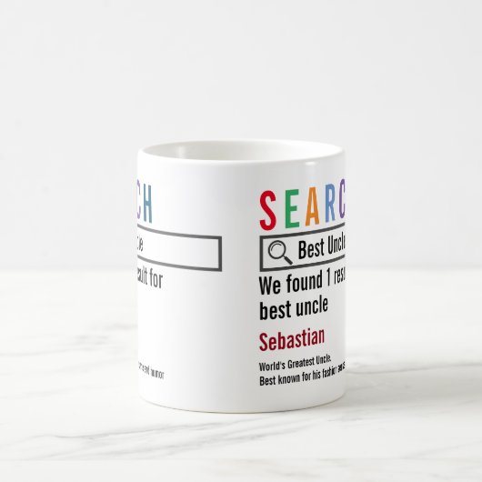 Novelty Internet Search Result Personalized Kaffeetasse (Mittel)