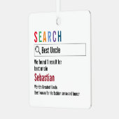Novelty Internet Search Result Personalized Ornament Aus Metall (Vorderseite links)