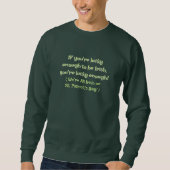 NOVELTY IRISH PARTY ATTIRE/LUCKY SEIN IRISH SWEATSHIRT (Vorderseite)