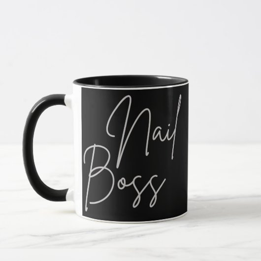 Novelty Nail Boss Pocket Life Nail Boss Geschenke  Tasse (Links)