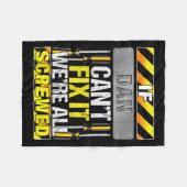 Novelty Name Quote If Dan Can't Fix It We're All S Fleecedecke (Vorderseite (Horizontal))