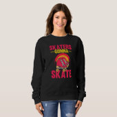 Novelty Nostalgic Alt modische Roller Skate Enth Sweatshirt (Vorne ganz)