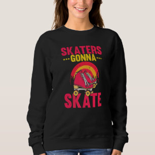 Novelty Nostalgic Alt modische Roller Skate Enth Sweatshirt
