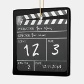 Novelty Personalisiert Custom Movie Clapperboard Keramikornament (Links)