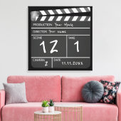 Novelty Personalisiert Unique Movie Clapperboard Leinwanddruck (Insitu (Wohnzimmer))