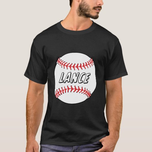 Novelty Personalized Name Lance Sports Celebration T-Shirt (Vorderseite)