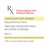 Novelty-Rx-Verschreibung Etikett Aufkleber (Vorderseite)