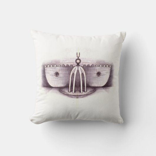 Novelty Science Fiction Insect Gebäude Pillow Kissen (Vorderseite)