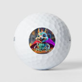 Novelty Squirrel Pizza Nuts Golf Ball (Vorderseite)