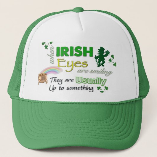 Novelty St Patricks Day Hats Truckerkappe (Vorderseite)