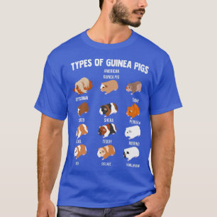 Novelty Types Of Guinea Pigs Cavies Cavia Porcellu T-Shirt