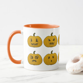 Novelty Vintage Halloween-Kürbisse-Tasse Tasse