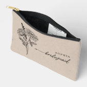 Novembe Birth Month Blume Personalisiert Bridesmai Zubehörtasche (Offen)