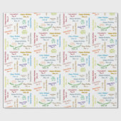 November, 12 Geburtstag Geschenkpapier (Flach)