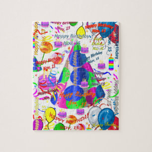 November, 15 Geburtstag Jigsaw Puzzle