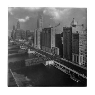 November 1939: Die Stadt von Chicago Fliese