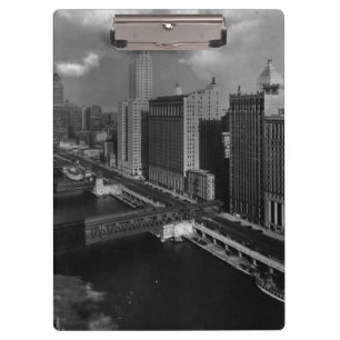 November 1939: Die Stadt von Chicago Klemmbrett
