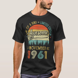 November 1961 Vintag 60 Jahre alter Retro 60. Gebu T-Shirt