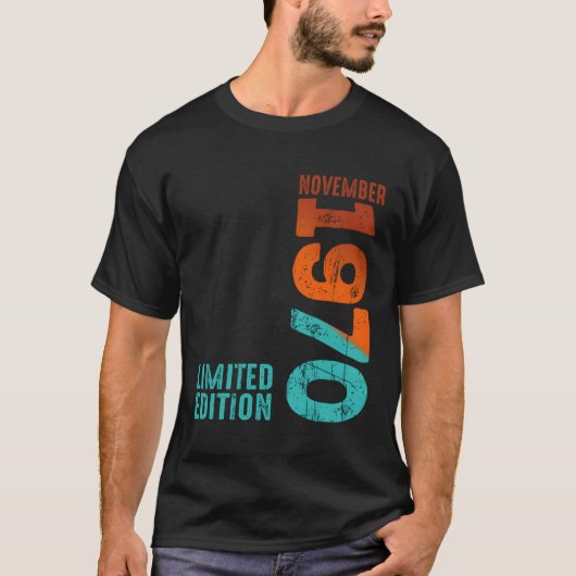 November 1970 Jahr 1970 1970 1970 Seit 1970 T-Shirt (Vorderseite)