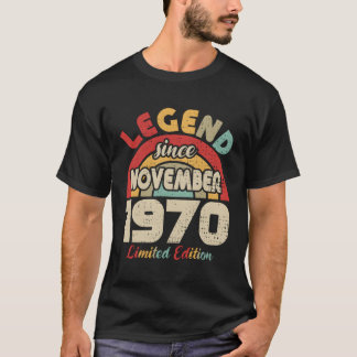 November 1970 Legend Seit November 1970 T-Shirt