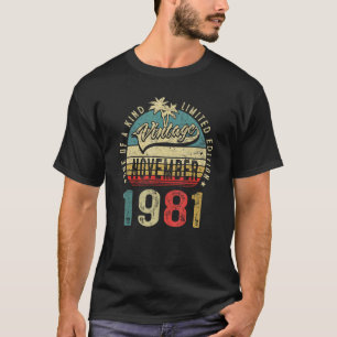 November 1981 41 Jahre alt 41. Geburtstag Männer F T-Shirt
