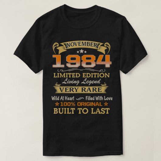 November 1984 Limited Edition Living Legend 37. B T-Shirt (Design vorne)