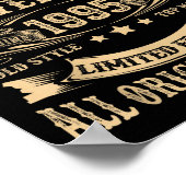 November 1995 30 Year Old Bday For Men 30th Birthd Poster (Ecke)