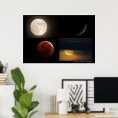 November 2022 Lunar Eclipse Poster (Heimbüro)