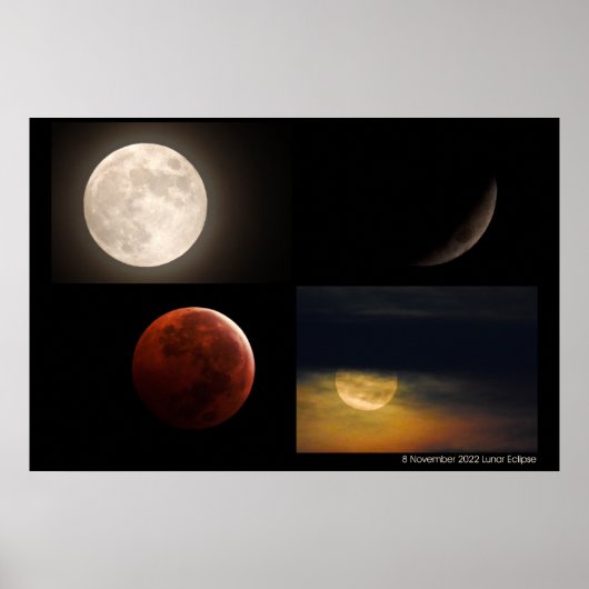 November 2022 Lunar Eclipse Poster (Vorne)