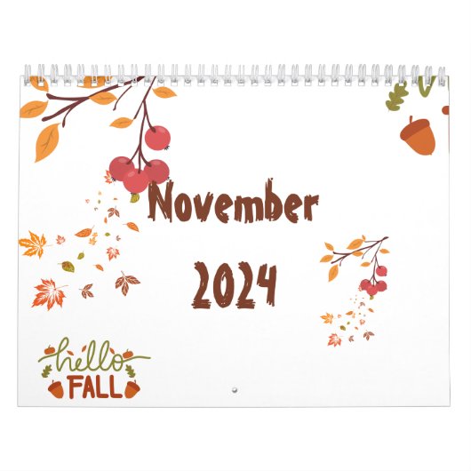 November 2024 1 Monat Herbstkalender Kalender (Titelbild)