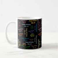 November, 25 Tasse zum Geburtstag