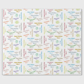 November, 5 Geburtstag Geschenkpapier (Flach)