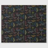 November, 8. Geburtstag Geschenkpapier (Flach)