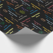 November, 8. Geburtstag Geschenkpapier (Ecke)