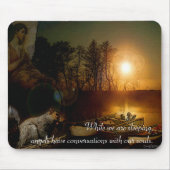 November-Abends-Engel Mousepad (Vorne)