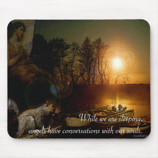 November-Abends-Engel Mousepad (Vorne)