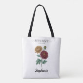 November Birthday Gift Birth Flower Botanical Tasche (Rückseite)