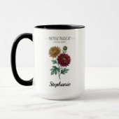 November Birthday Gift Birth Flower Botanical Tasse (Links)