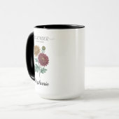 November Birthday Gift Birth Flower Botanical Tasse (Vorderseite Links)