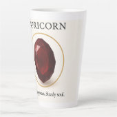 November Birthstone - Citrine Crystal for Joy and Milchtasse (Vorderseite)