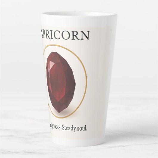 November Birthstone - Citrine Crystal for Joy and Milchtasse (Vorderseite)