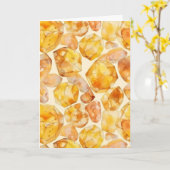 November Birthstone Citrine Geburtstagskarte Karte (Gelbe Blume)