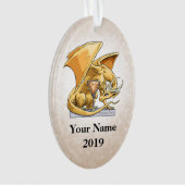 November - Birthstone Dragon - Topaz Ornament (Vorderseite)