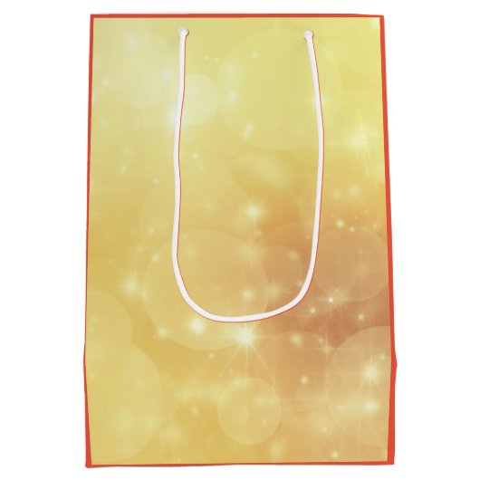 November Birthstone Topaz Design Mittlere Geschenktüte (Rückseite)