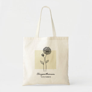 November Blume Chrysanthemum Tragetasche