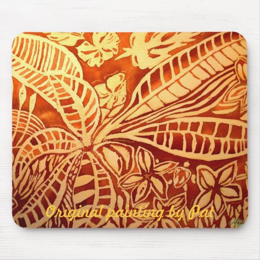 November-Braun-Blätter Mousepad (Vorne)