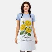 November-Chrysanthemenblüten Schürze (Getragen)