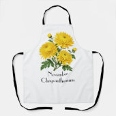 November-Chrysanthemenblüten Schürze (Vorderseite)